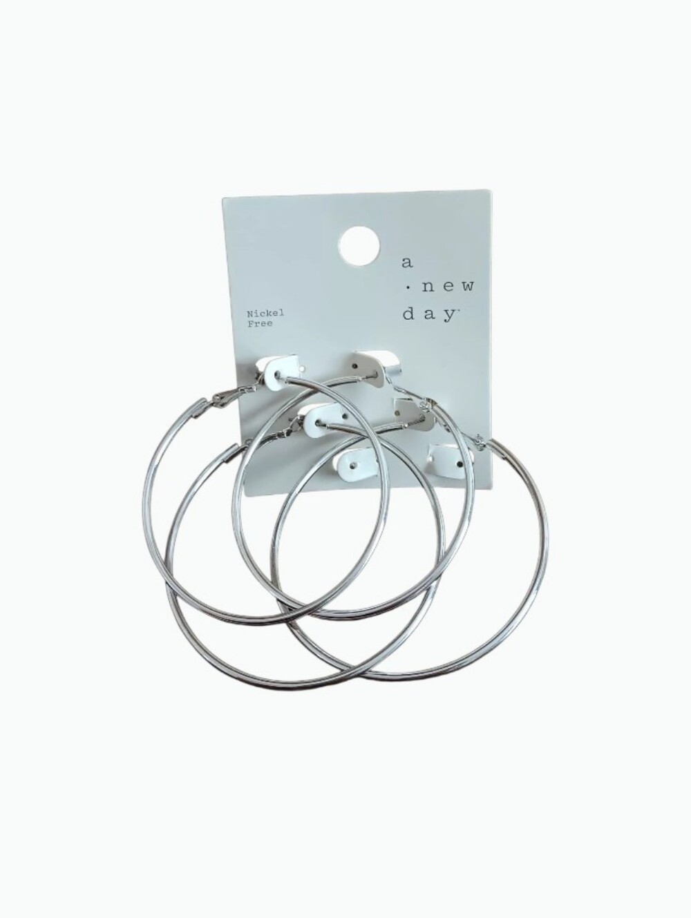 A New Day Silver Hoop Earrings